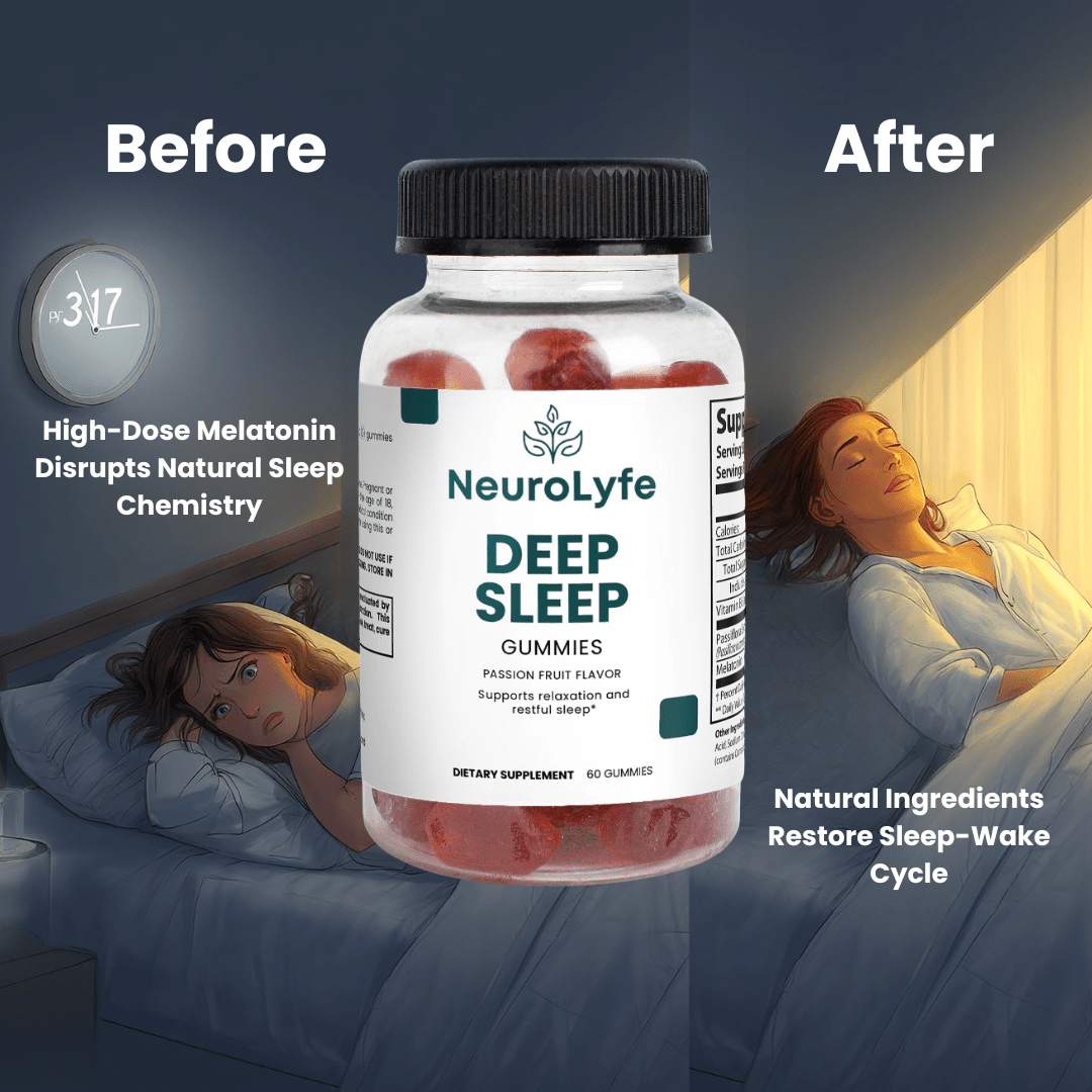 Deep Sleep Gummies - Fall Asleep Faster & Wake Up Refreshed - Neurolyfe